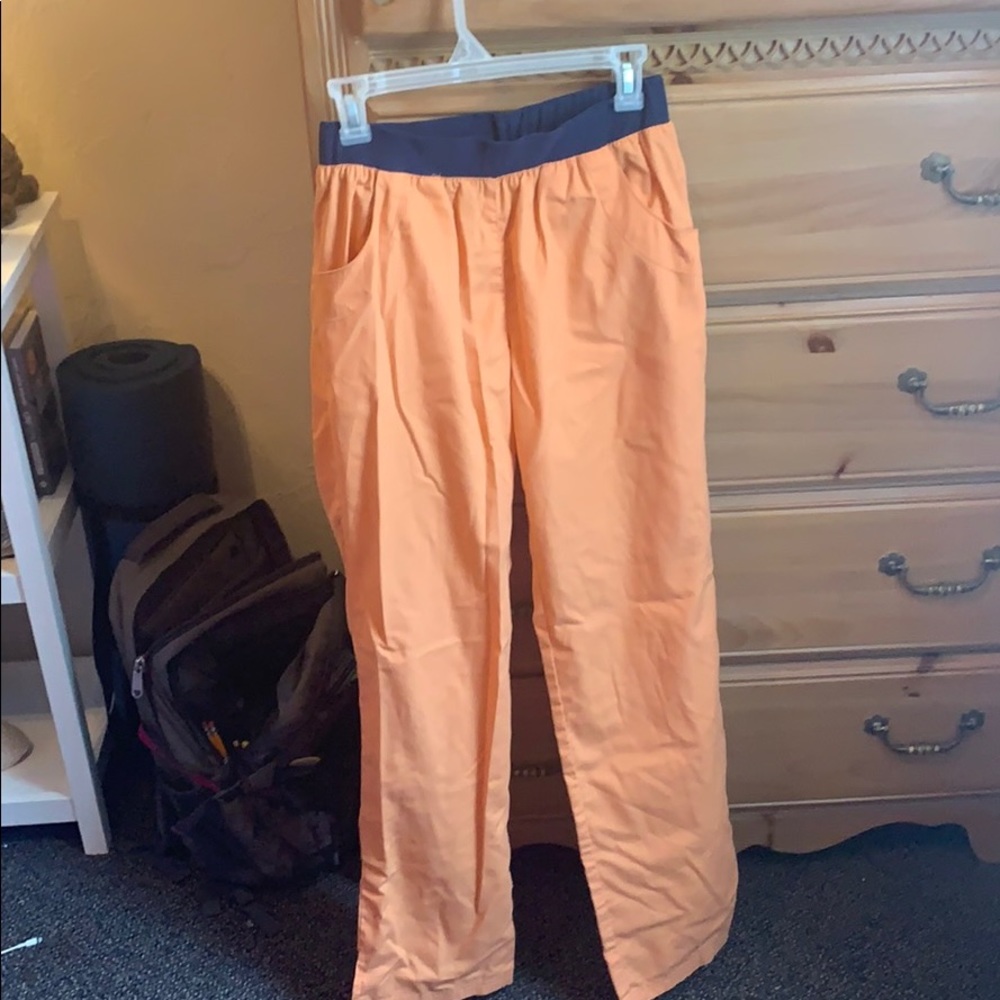 Orange ButterSoft scrub pants